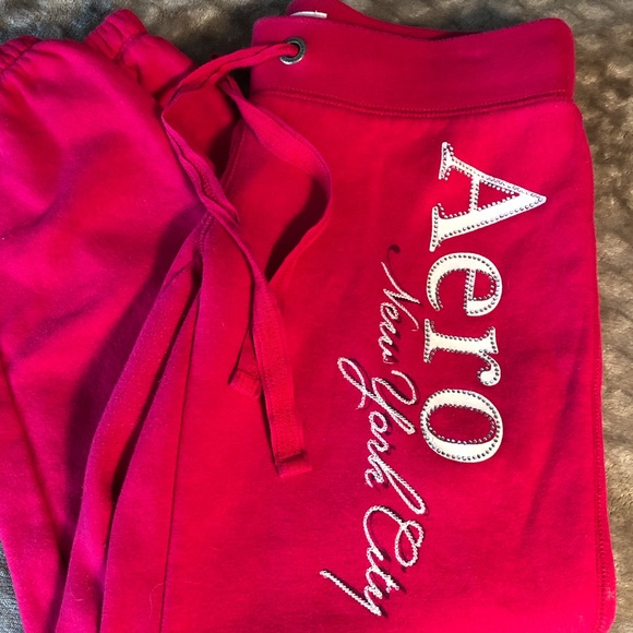 Aeropostale Other - Cozy Hot Pink Aeropostale New York *Bling* Sweats